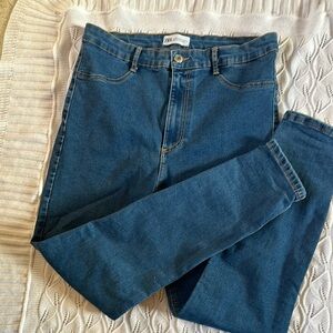 Zara High Rise Blue Denim Jeans Timeless Style